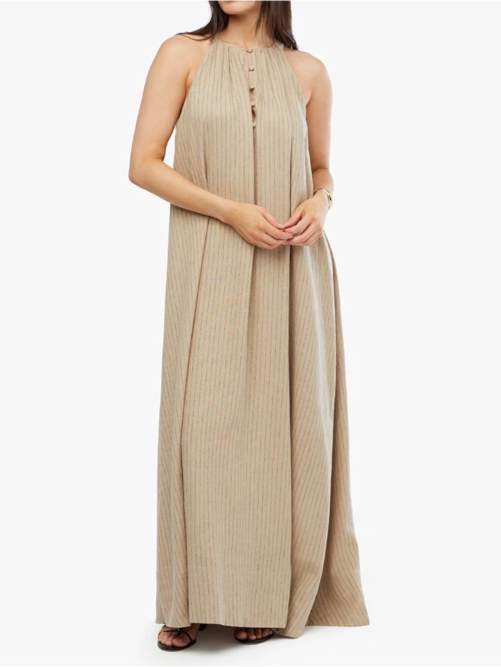 WeWoreWhat Flowy A-line Maxi Dress in Safari